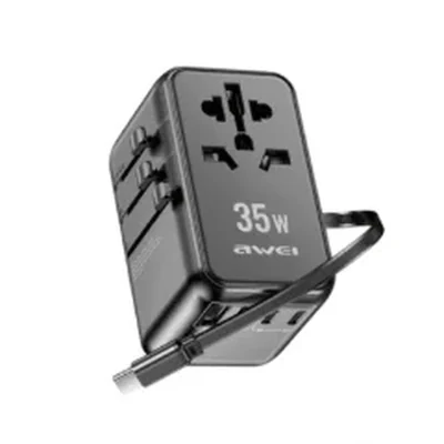 Awei G-52 Universal Travel Adaptor Wall Charger GaN with 4 Output