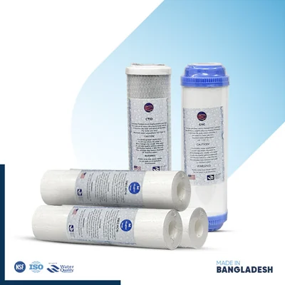 BOC & Heathy 6-Month RO Water Filter Set | 3 PP, 1 GAC & 1 CTO