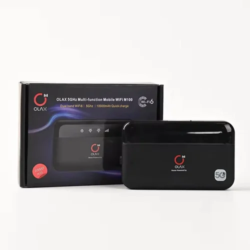 OLAX M100 5GHz Dual-Band WiFi 6 Mobile Router 10000mAh