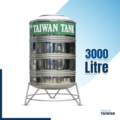 Stainless Steel Water Tank – 3000 Liters (Taiwan)